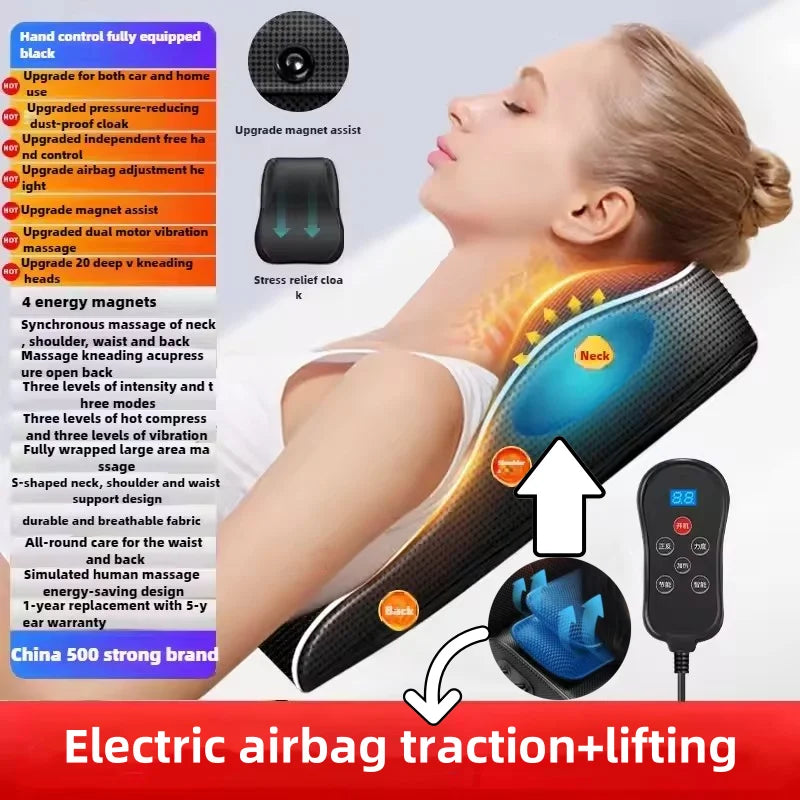 ShiatsuEase™ Electric Neck & Back Massager – Deep Tissue Pain Relief & Muscle Relaxation