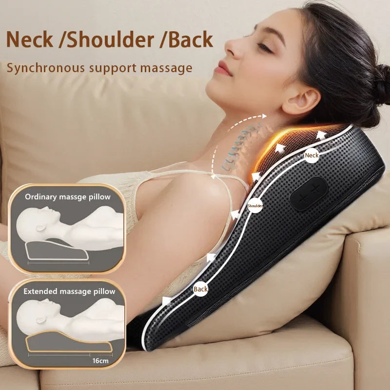 ShiatsuEase™ Electric Neck & Back Massager – Deep Tissue Pain Relief & Muscle Relaxation