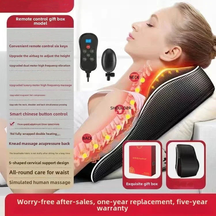 ShiatsuEase™ Electric Neck & Back Massager – Deep Tissue Pain Relief & Muscle Relaxation