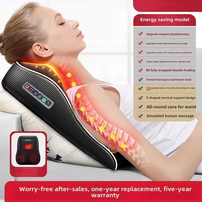 ShiatsuEase™ Electric Neck & Back Massager – Deep Tissue Pain Relief & Muscle Relaxation