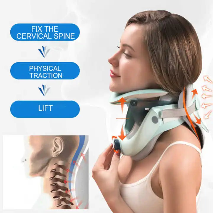 CerviAlign™ Adjustable Neck Stretcher Collar – Cervical Traction Device for Pain Relief & Support
