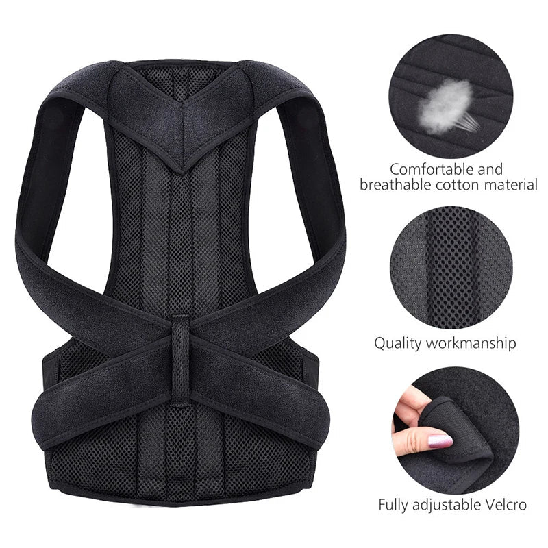 PostureMax™ Adjustable Support Brace – Spine Alignment & Comfort