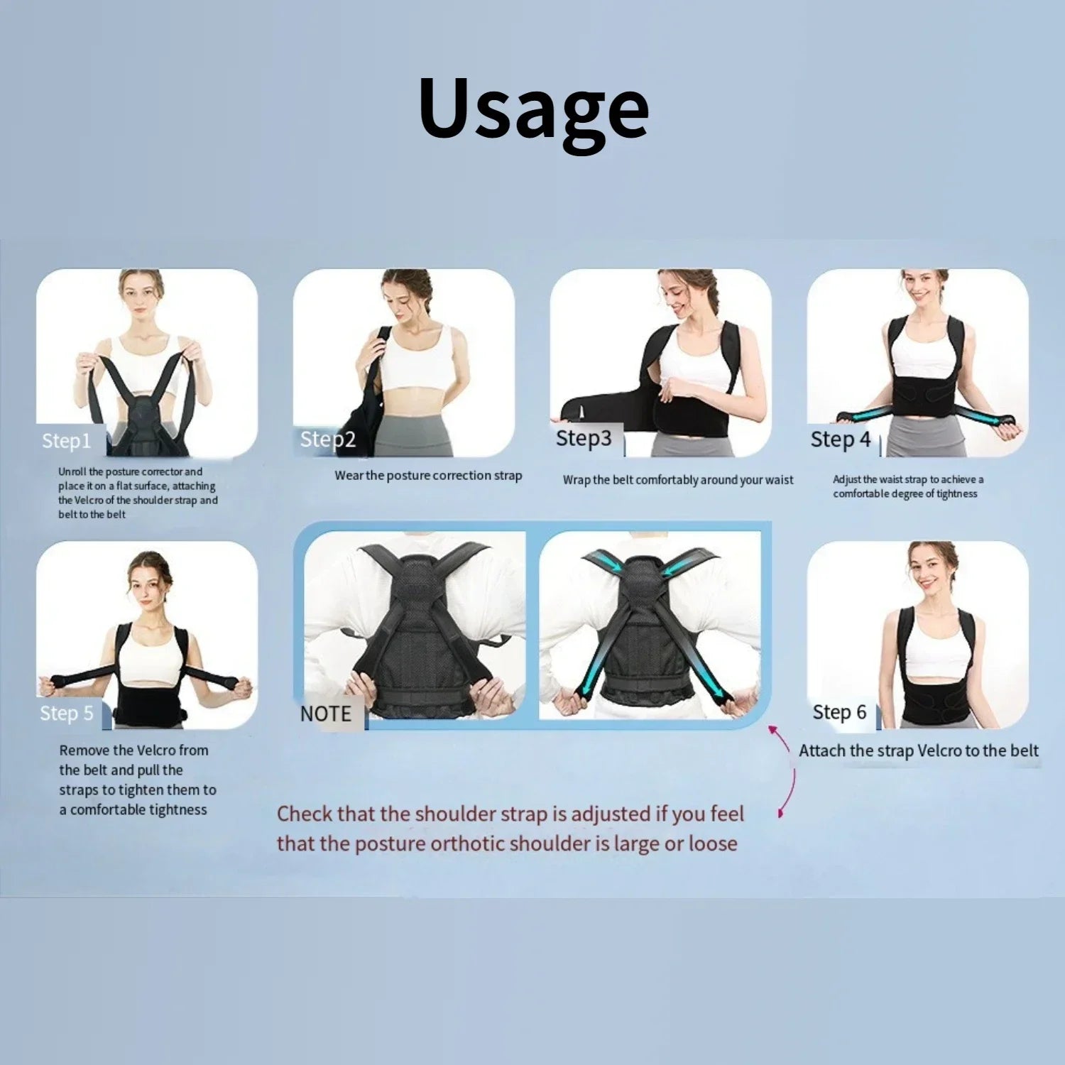 PosturePro™ Back Support Brace – Ergonomic Spine & Shoulder Alignment Corrector
