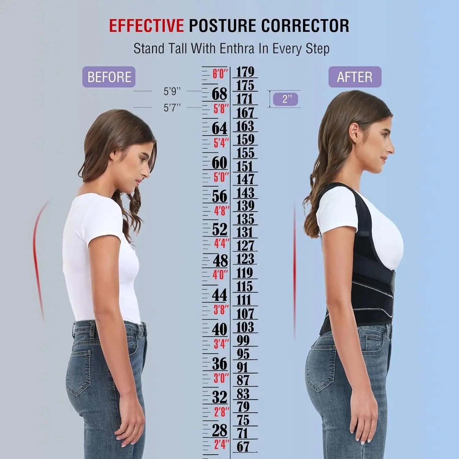 AlignPro™ Premium Posture Corrector – Back Support Brace for Pain Relief & Spinal Alignment