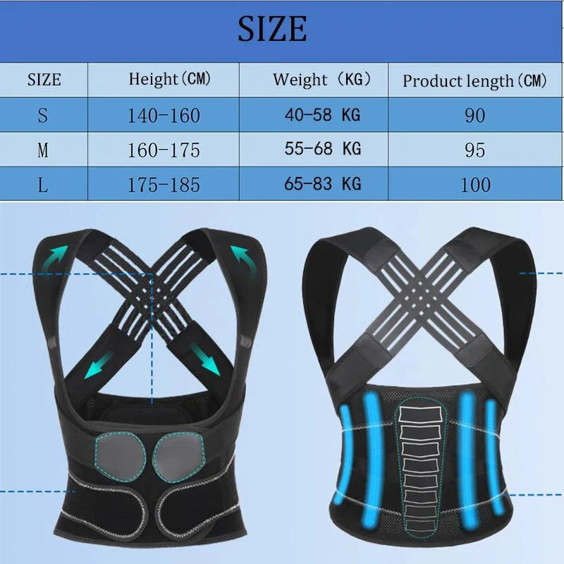 AlignPro™ Premium Posture Corrector – Back Support Brace for Pain Relief & Spinal Alignment